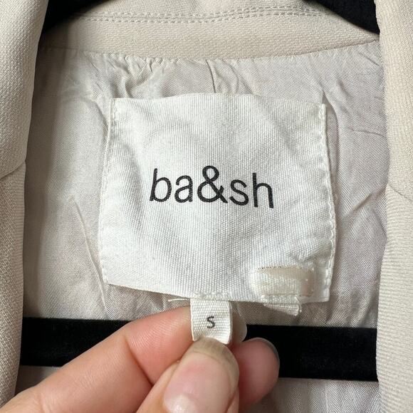 ba&sh Sylvana Off White Cream Blazer Jacket Size S - Picture 4 of 9